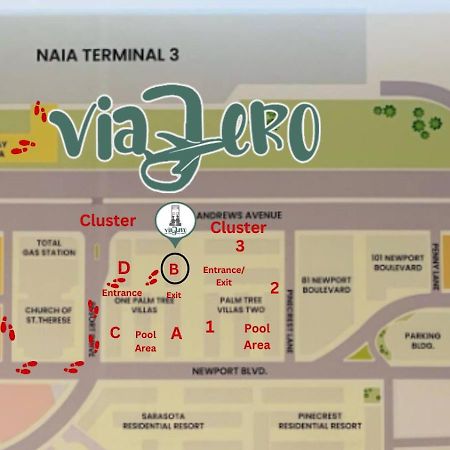 One Palm Tree Villas Condominium - Studio 7Th Fl With Balcony - Across Terminal 3 Airport Пасай Экстерьер фото