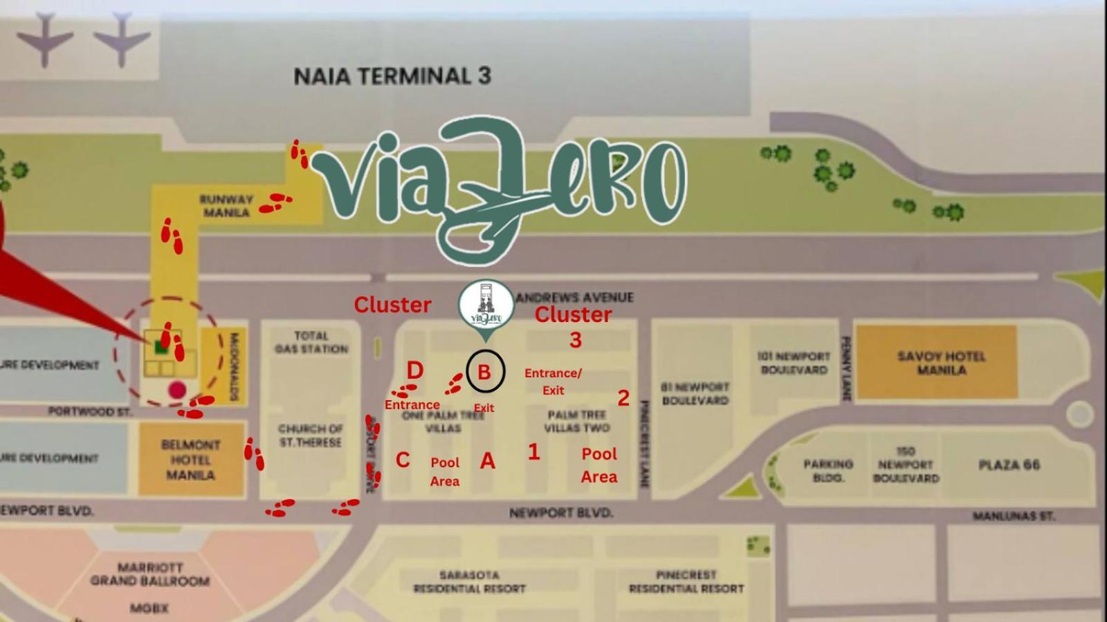 One Palm Tree Villas Condominium - Studio 7Th Fl With Balcony - Across Terminal 3 Airport Пасай Экстерьер фото